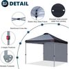 Pop-Up Pavillon 3x3m Festzelt mit Seitenwand Schwarz + Zubehör Bild 4