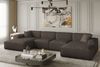 Wohnlandschaft U-Form CELES in Stoff Scala Schokoladenbraun Bild 1