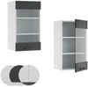 Küchenglasschrank Fame-Line Anthrazit Landhaus 40 cm Vicco Bild 5