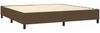 Boxspringbett mit Matratze Stoff Dunkelbraun 200x200 cm, Härtegrad: H2 [3127992] Bild 4