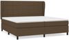 Boxspringbett mit Matratze Stoff Dunkelbraun 200x200 cm, Härtegrad: H2 [3127992] Bild 2