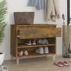 vidaXL Schuhregal Räuchereiche 70x36x60 cm Holzwerkstoff 819761 Bild 3