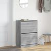 vidaXL Schuhschrank mit 2 Klappen Grau Sonoma 80x42x108 cm 3214404 Bild 3