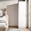 Dmora 1-Tür Mehrzweckschrank Nxy, Kleiderbügel für Schlafzimmer, Multifunktionsschrank, 41x52h184 cm, Weiß Bild 2