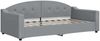 vidaXL Tagesbett Ausziehbar mit Schubladen Hellgrau 90x190 cm Stoff 3197594 Bild 4