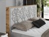 Boxspringbett mit Kopfteil und Topper, Polsterbett - NESSI - 120 x 200 cm - Hellgrau Velvet - H3 - Topper Visco Bild 3