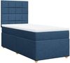 vidaXL Boxspringbett mit Matratze Blau 80x200 cm Stoff 3293413 Bild 3