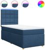 vidaXL Boxspringbett mit Matratze Blau 80x200 cm Stoff 3293413 Bild 2