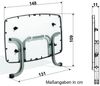 Sieger Boulevard-Klapptisch Boulevard-Klapptisch klappbar, Stahl Smaragdgrün 90 x 72 x 150 cm Bild 3