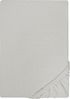 Biberna Jersey-Spannbetttuch, 100 % Baumwolle, Sturmgrau, 1x 90x190 cm - 100x200 cm Bild 5