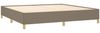 Bettgestell Taupe 200x200 cm Stoff [347193] Bild 4