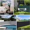 Sekey Balkon Sichtschutz Balkonabdeckung HDPE 220 g/m² Leicht Transparent Wind- und UV-Schutz Wetterfest, 75x300cm, Hellgrau Bild 2