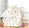 GarveeMore Geschenkbox 50pcs Hohle Schmetterling Hochzeit Süßigkeiten Box Bild 3