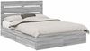 vidaXL Aufbewahrungsbett Graues Sonoma 160 x 200 cm Holzwerkstoff 3411887 Bild 2
