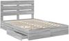vidaXL Aufbewahrungsbett Graues Sonoma 160 x 200 cm Holzwerkstoff 3411887 Bild 5