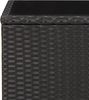 vidaXL Beistelltisch mit Glasplatte Schwarz Poly Rattan & Hartglas 319560 Bild 5