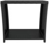 vidaXL Beistelltisch mit Glasplatte Schwarz Poly Rattan & Hartglas 319560 Bild 3