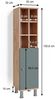 Midischrank Fynn Grün 30 x 130.6 cm große Tür Vicco Bild 3