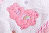 Cangaroo Baby-Kapuzenhandtuch Manny 76 x 76 cm Babyhandtuch Tiermotiv Baumwolle rosa Bild 2