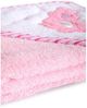Cangaroo Baby-Kapuzenhandtuch Manny 76 x 76 cm Babyhandtuch Tiermotiv Baumwolle rosa Bild 4