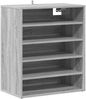 vidaXL Schuhschrank Räuchereiche 60x35x70 cm Holzwerkstoff 816014 Bild 5