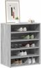 vidaXL Schuhschrank Räuchereiche 60x35x70 cm Holzwerkstoff 816014 Bild 3
