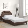 vidaXL Bett "Viana" mit Matratze Braun 100x200 cm Kunstleder 3208777 Bild 3