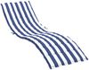 vidaXL Sonnenliegen-Auflage Blau&Weiß Gestreift Oxford-Gewebe 361399 Bild 2