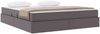 vidaXL Aufbewahrungsbett mit Matratze mit Matratze 2 pcs Grau Leder 3399622 Bild 3