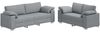 vidaXL Sofa 2 pcs Hellgrau 219 x 80 x 82 cm Stoff 3324740 Bild 2