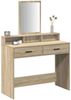 vidaXL Schminktisch Sonoma-Eiche 100 x 41 x 140 cm Holzwerkstoff 865147 Bild 3