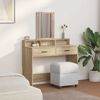 vidaXL Schminktisch Sonoma-Eiche 100 x 41 x 140 cm Holzwerkstoff 865147 Bild 4