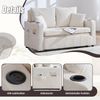 Multifunktionales Stoffsofa Klappbares Ausziehsofa Kleines Wohnzimmersofa mit zwei Funktionen, Abnehmbar und waschbar, Mit Aufbewahrungstasche, Mit USB-Ladefunktion, Mit Becherhalter Bild 4