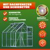 GARDEBRUK® Gewächshaus Aluminium 3,6m² 190x190cm inkl. Dachfenster Bild 5