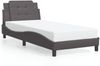 vidaXL Bettgestell ohne Matratze "Zadar" Grau 90x200 cm Kunstleder 3208159 Bild 2