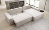 Luxusbetten24 Schlafsofa Designer Sofa Lunaro in Cord, mit Stauraum und Schlaffunktion Bild 3