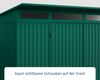 Hörmann Ecostar Metall-Gerätehaus Trend mit Pultdach Typ 3, 238x303 cm , moosgrün, 7,2 m²,2-flüglige Tür Bild 4