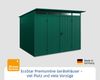 Hörmann Ecostar Metall-Gerätehaus Trend mit Pultdach Typ 3, 238x303 cm , moosgrün, 7,2 m²,2-flüglige Tür Bild 2