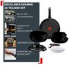 Tefal Pfannen-Set Ingenio Excellence Keramik, Aluminium (Set, 13-tlg), abnehmbarer Ingenio-Griff, Thermo-Signal, stapelbar, Induktion Bild 3