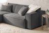 KAWOLA Sofa SAMU Ecksofa Feincord anthrazit Recamiere links 72 x 168 x 276 cm Bild 5