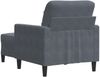 vidaXL Sessel mit Hocker Dunkelgrau 60 cm Samt 3278258 Bild 5