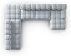 Micadoni Modulares Panorama Ecksofa Bellis 7-Sitzer Links Samt Bluvel Hellblau Bild 5