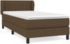 vidaXL Boxspringbett mit Matratze Dunkelbraun 80x200 cm Stoff 3126360 Bild 2