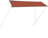 vidaXL Einziehbare Markise 350×150 cm Orange und Braun 145898 Bild 2