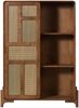 Highboard Mango/Seegras 110x40x150 hellbraun lackiert MIZUMI #118 Bild 2