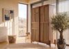 Highboard Mango/Seegras 110x40x150 hellbraun lackiert MIZUMI #118 Bild 2