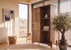 Highboard Mango/Seegras 110x40x150 hellbraun lackiert MIZUMI #118 Bild 4