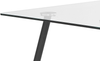 Esstisch Glas transparent / schwarz 140x80 cm MIDLAND Bild 5