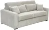 Vente-unique - MONDOVI Sofa SamtStoff Beige - B 208 cm96 cm x H 90 cm x L 214 cm Bild 2