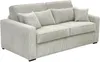 Vente-unique - MONDOVI Sofa SamtStoff Beige - B 208 cm96 cm x H 90 cm x L 214 cm Bild 5